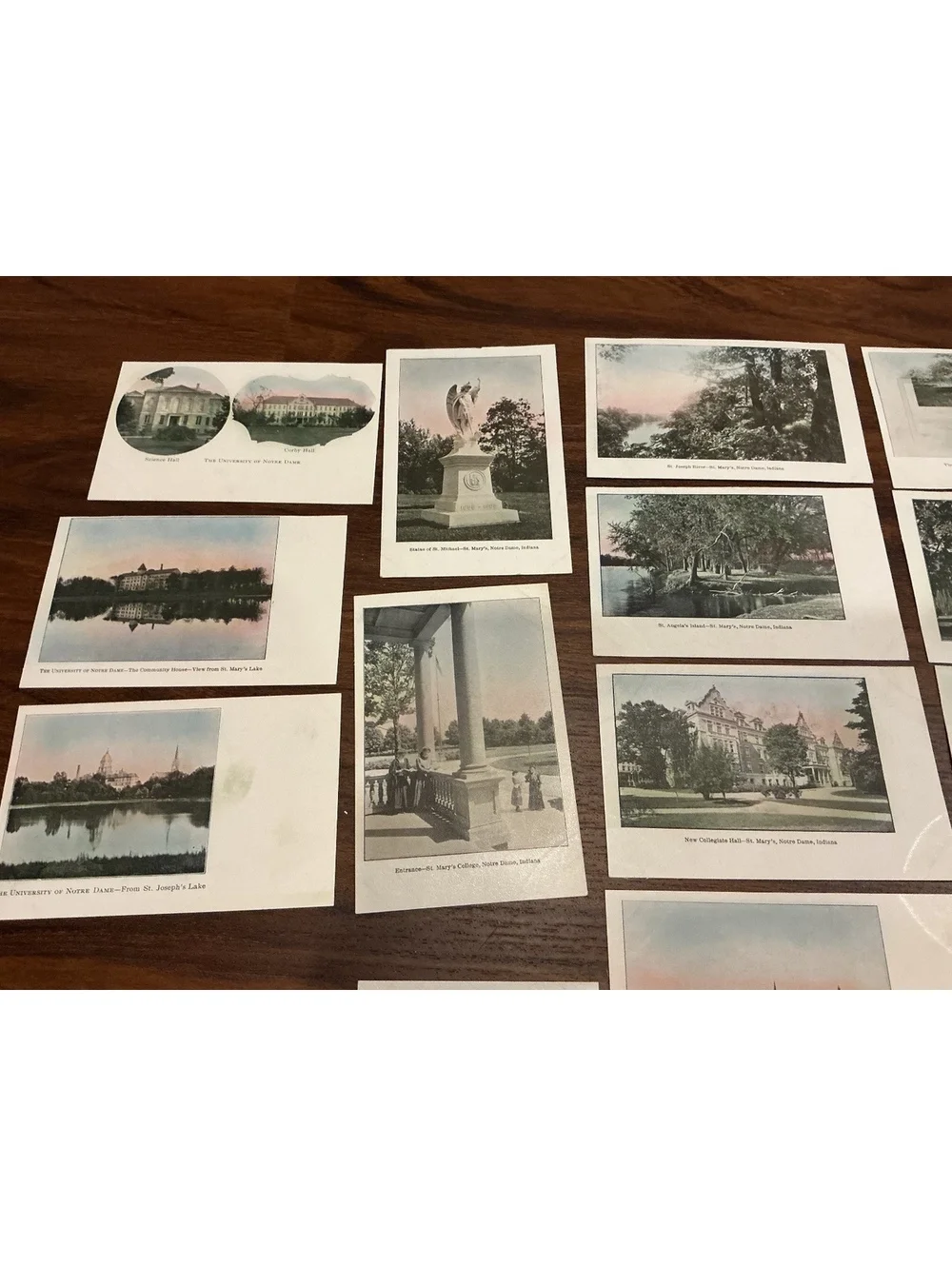 Lot of Antique Postcards of Notre Dame University Indiana